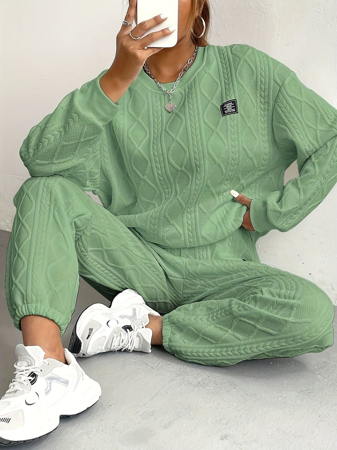 Fianna | Cable Knit Lounge Set