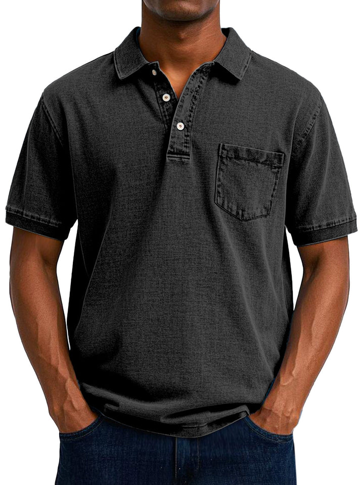 Maxime | Stylish Denim Polo Shirt