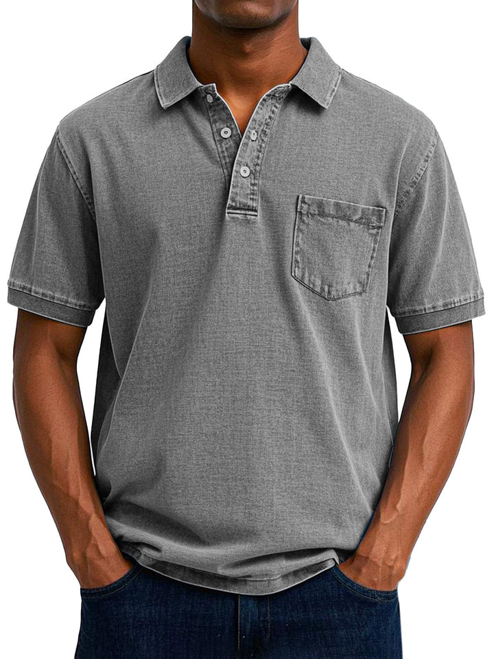 Maxime | Stylish Denim Polo Shirt