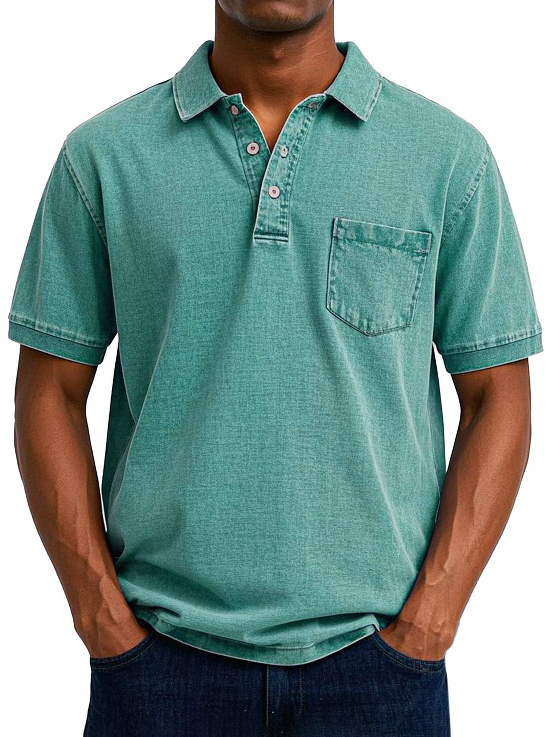 Maxime | Stylish Denim Polo Shirt