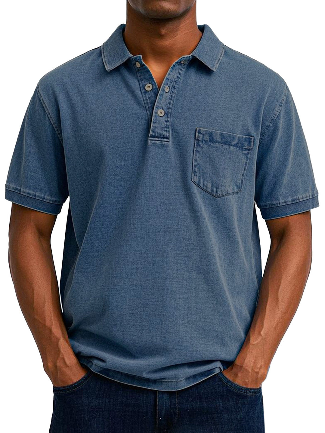 Maxime | Stylish Denim Polo Shirt