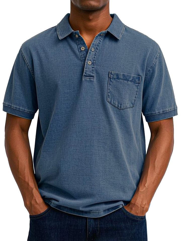 Maxime | Stylish Denim Polo Shirt