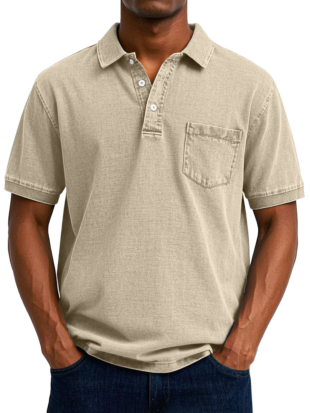 Maxime | Stylish Denim Polo Shirt