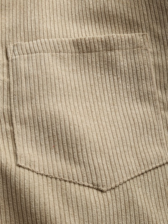 Carter | Half Buttoned Corduroy Shirt