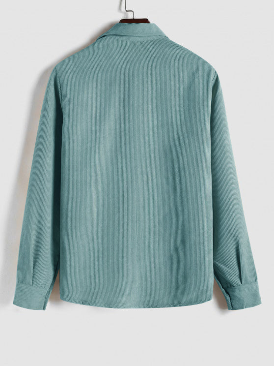 Carter | Half Buttoned Corduroy Shirt