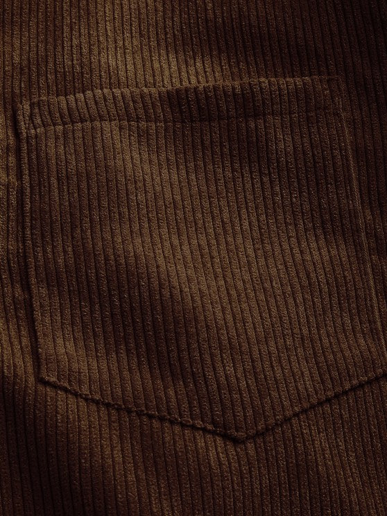 Carter | Half Buttoned Corduroy Shirt