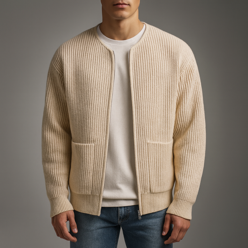 Owen | Knit Zip Cardigan