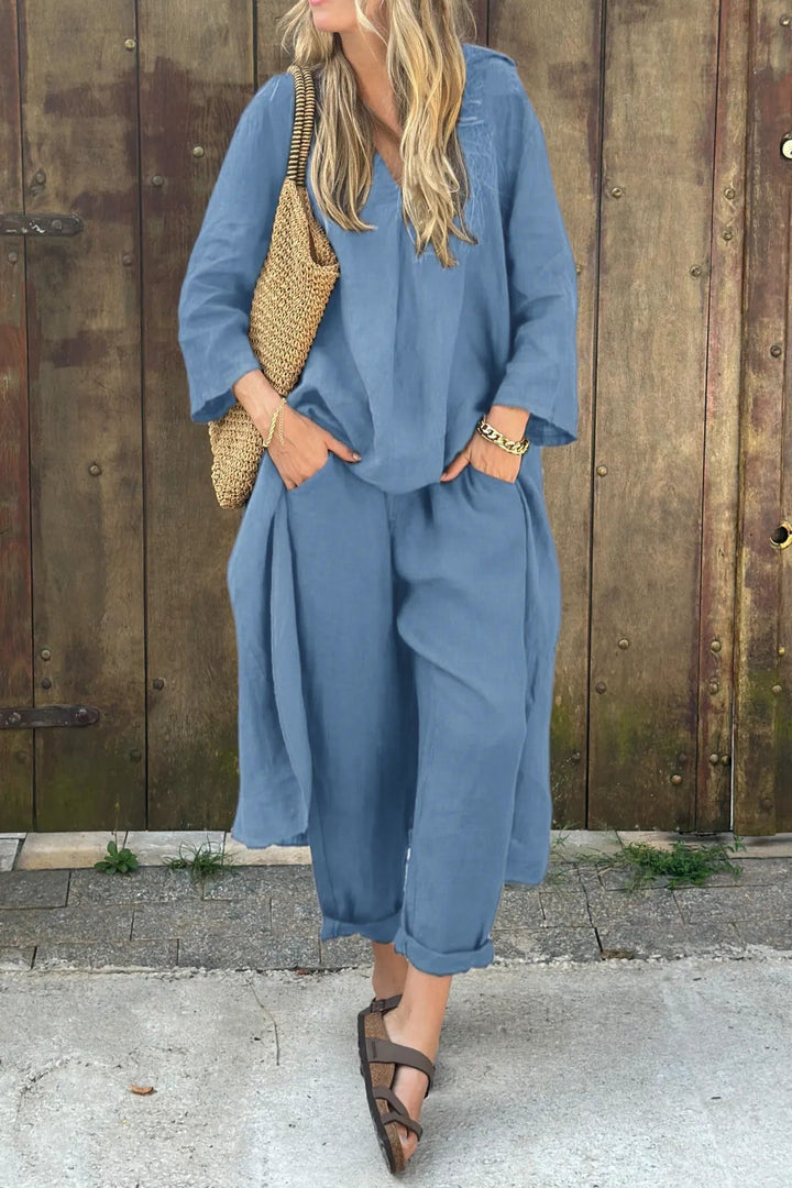 VAELORA | DRAPED ELEGANCE SET