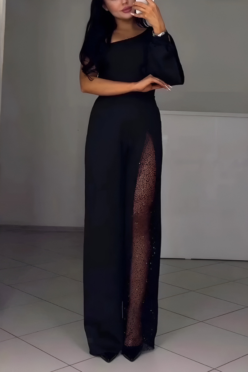 Roxanne™ | Moderne jumpsuit met wijde pijpen
