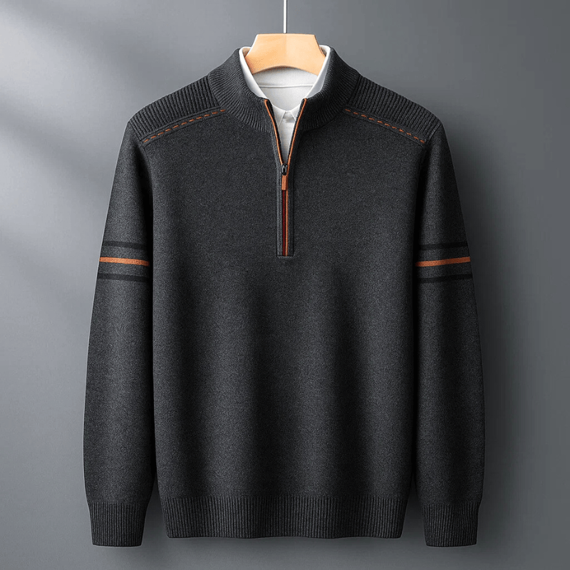 Elijah | Modern Half-Zip Sweater Ease