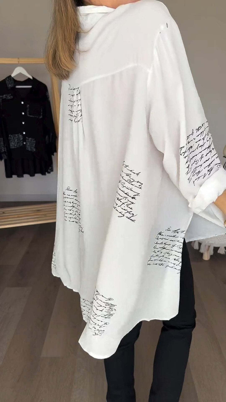 Zoey | Handwritten Button-Up Shirt