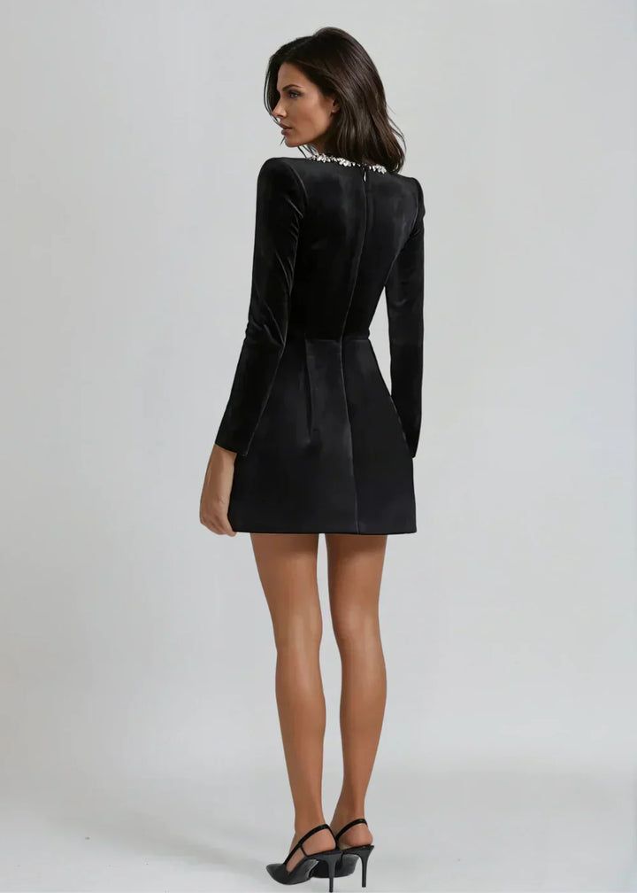 Ashlyn™ | Fluwelen minijurk