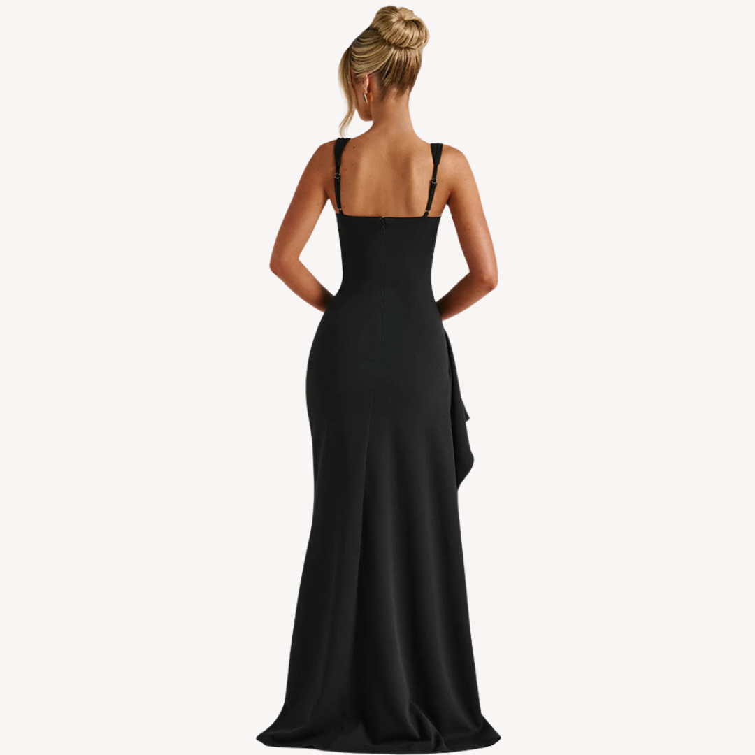 Scarlett | Sculpted Square-Neck Evening Gown