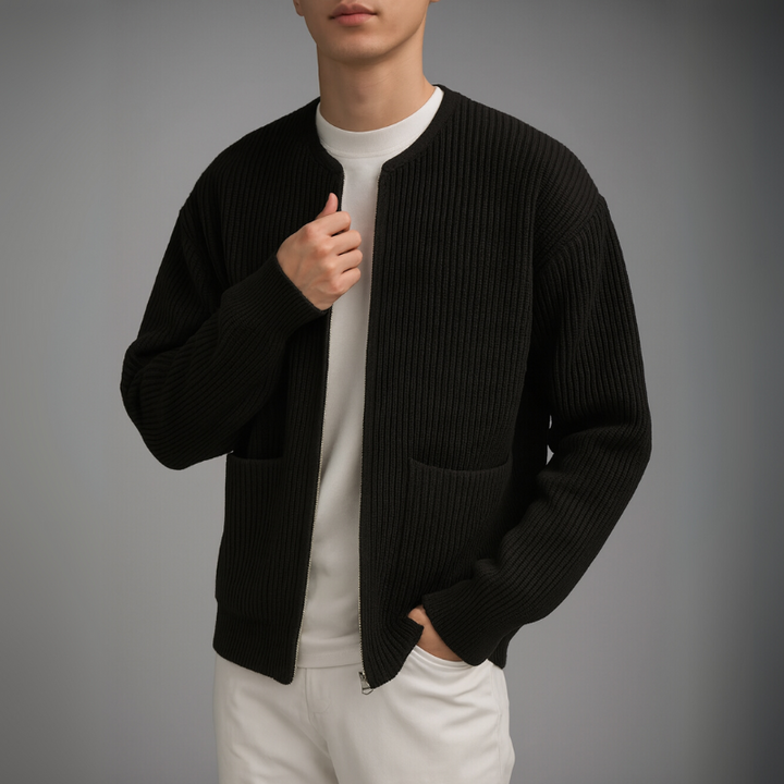 Owen | Knit Zip Cardigan
