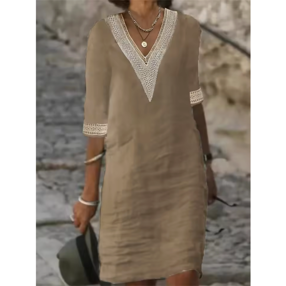 EVELYN | BREATHABLE EMBROIDERED DRESS