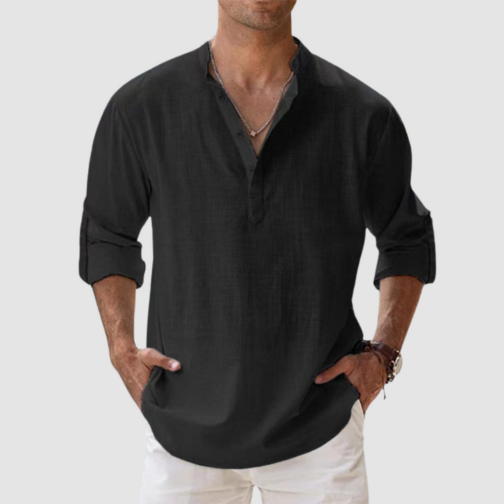 Lewis | Breathable Linen Shirt