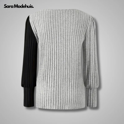 Bridget™ Elegante Gebreide Longsleeve met Knoopjes