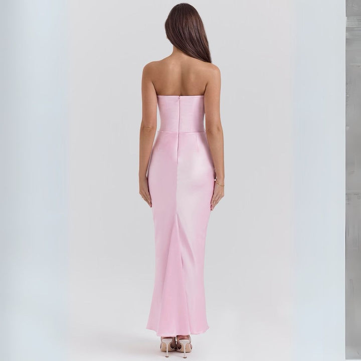 Vivienne | Sculpted Strapless Evening Maxi Dress