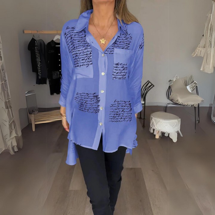 Zoey | Handwritten Button-Up Shirt