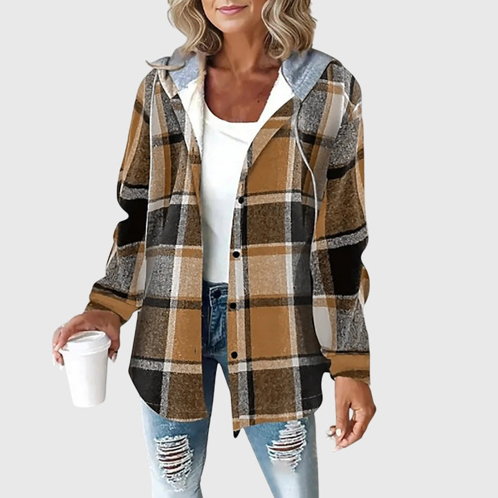 Alexis™ | Dames mesh-jack met knoopsluiting