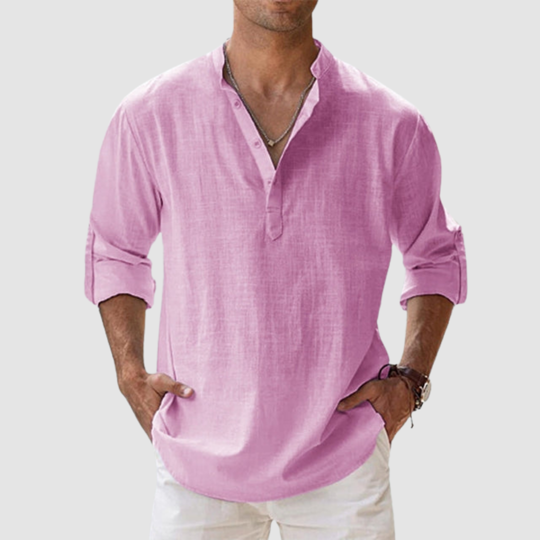 Lewis | Breathable Linen Shirt