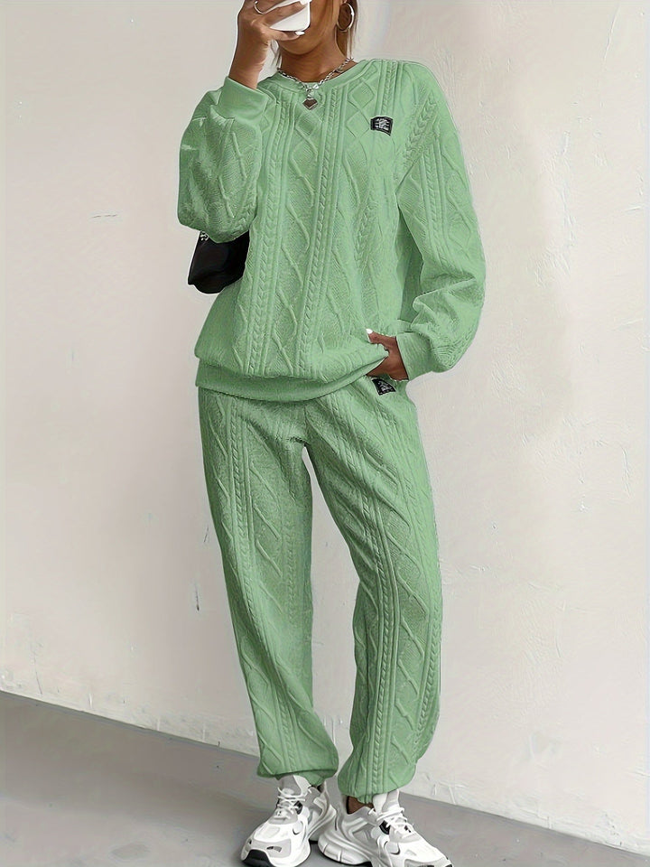 Fianna | Cable Knit Lounge Set