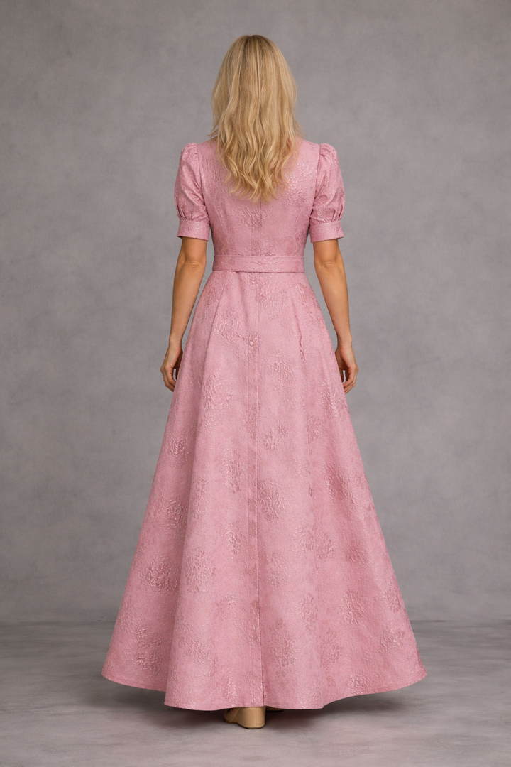 Rose | Belted Maxi Dress