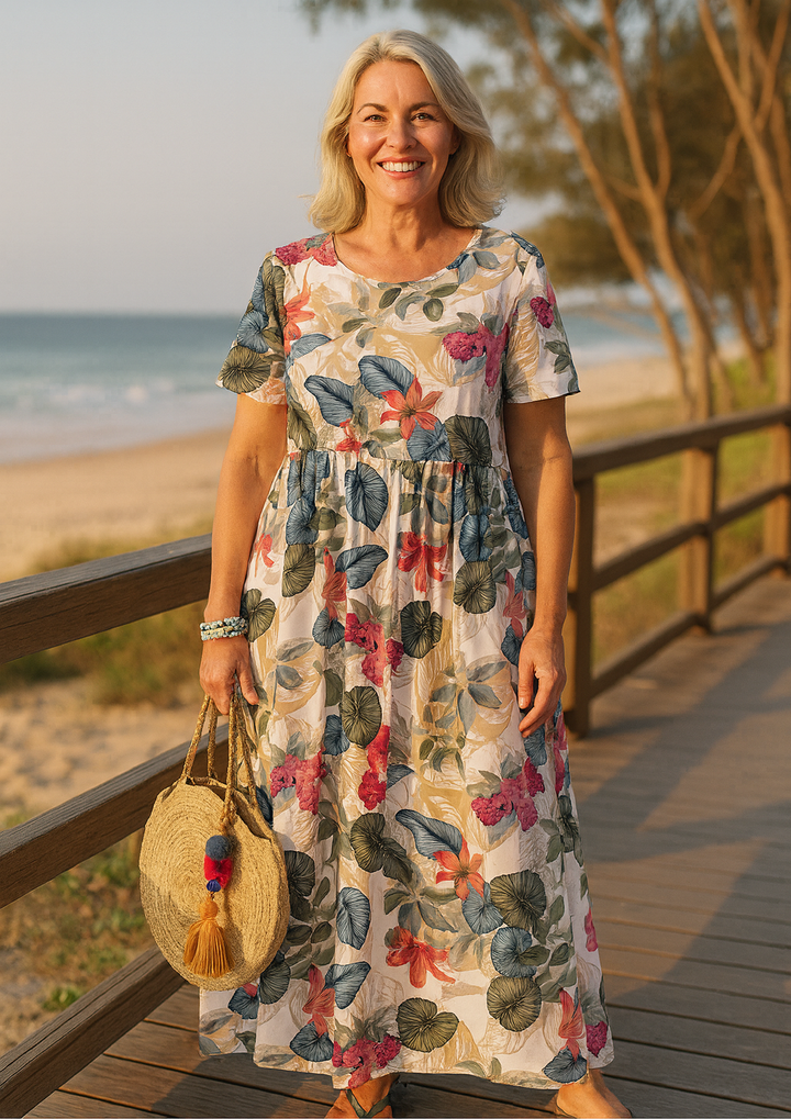 Masie | Breezy Floral Maxi Dress | Where Comfort Meets Confidence (S-5XL)