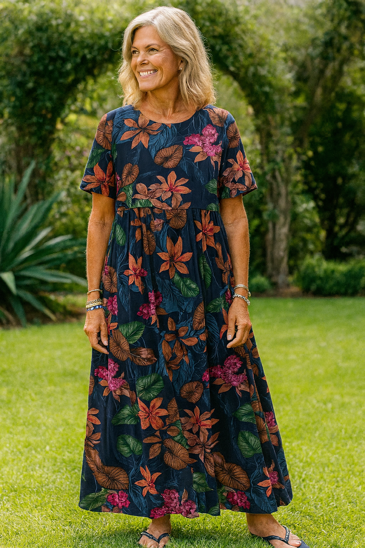 Masie | Breezy Floral Maxi Dress | Where Comfort Meets Confidence (S-5XL)