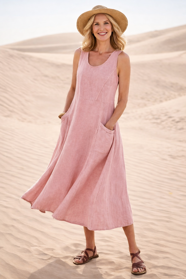 Luna™ | Comfortable A-Line Midi Dress