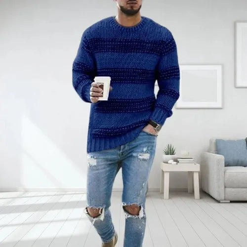 Darren | Striped Chunky Sweater