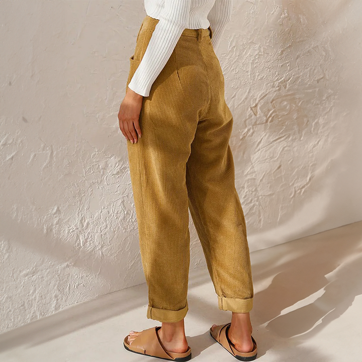 Heidi | High Waist Corduroy Pants