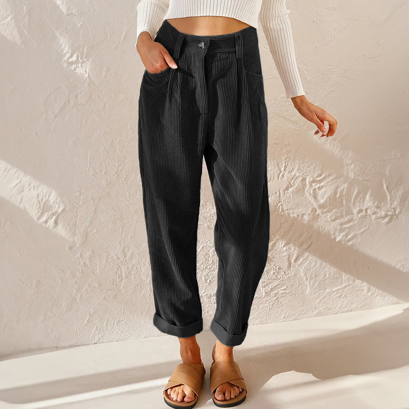 Heidi | High Waist Corduroy Pants