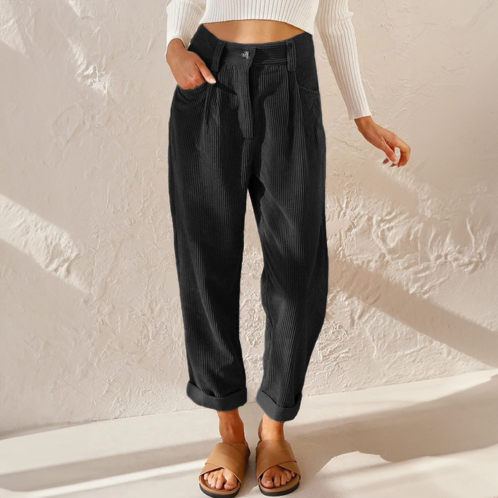 Heidi | High Waist Corduroy Pants