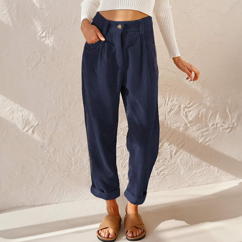 Heidi | High Waist Corduroy Pants
