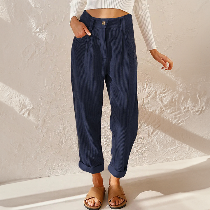 Heidi | High Waist Corduroy Pants