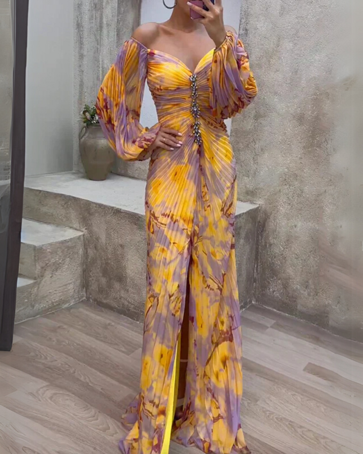 MINERVA | RADIANT DRAPED GOWN