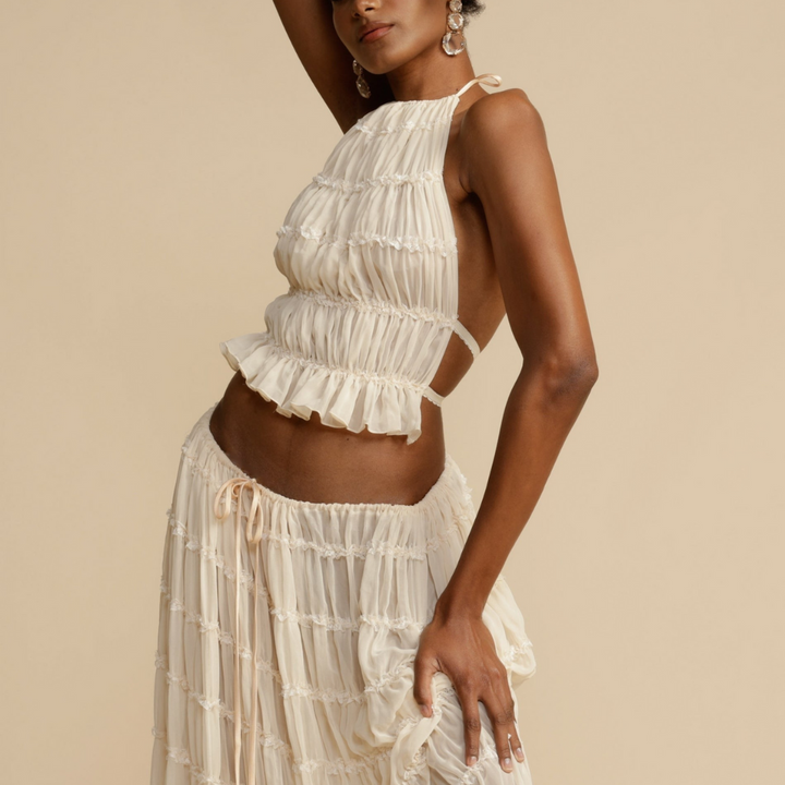 WENDY | HALTER TOP AND SKIRT SET