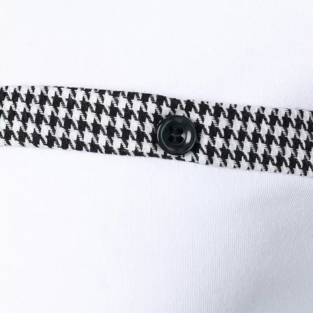 Matteo | Houndstooth Polo Shirt