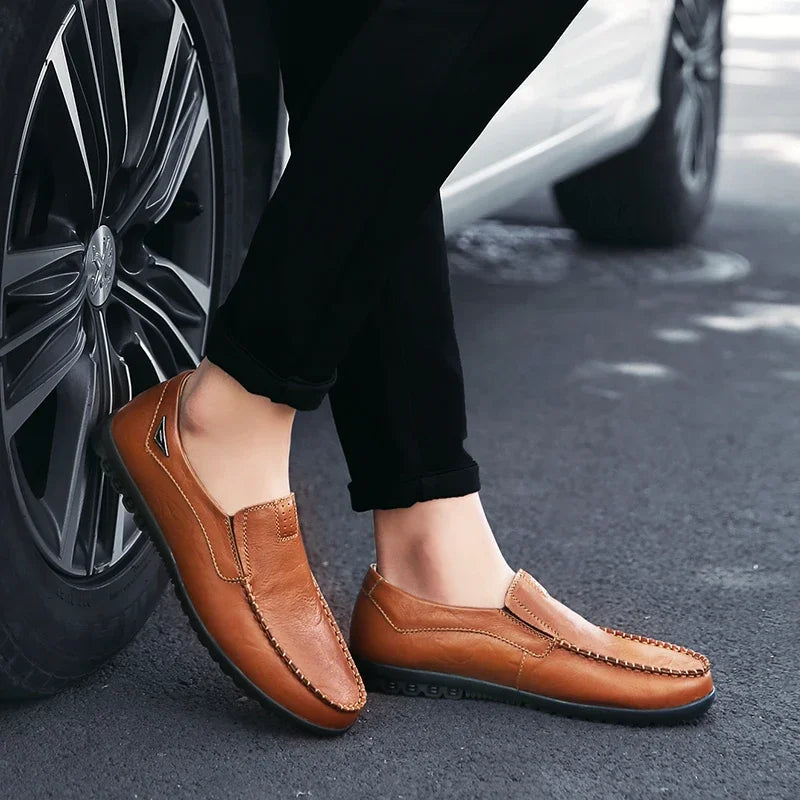 Giovanni | Italian Leather Lug Sole Loafers