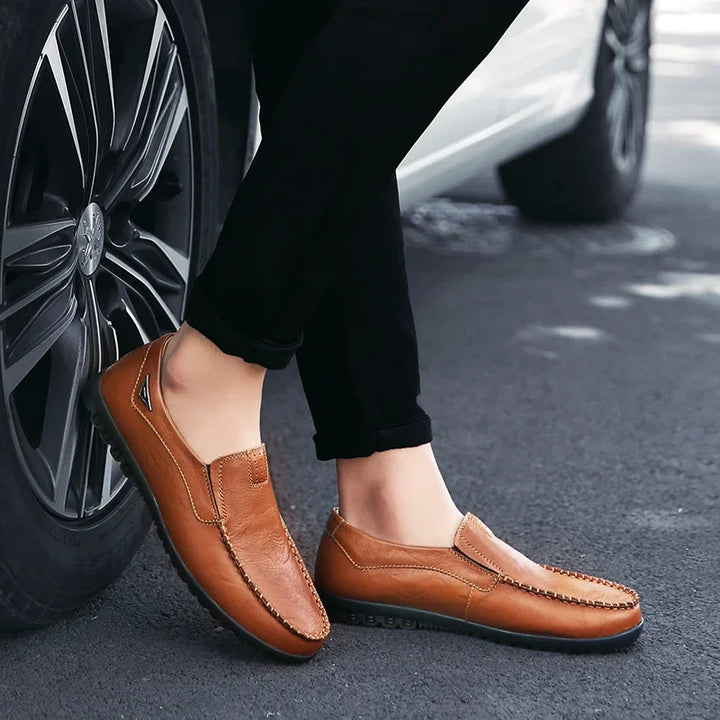 Giovanni | Italian Leather Lug Sole Loafers