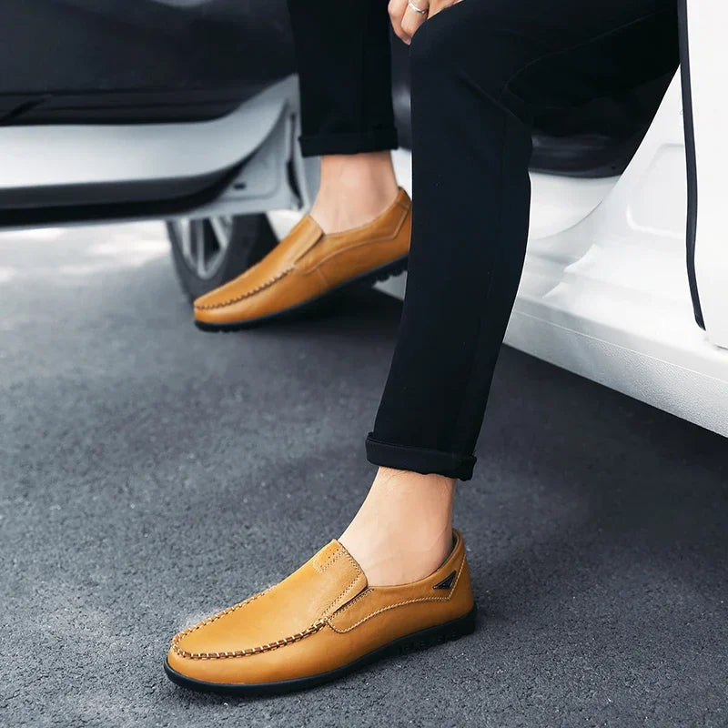 Giovanni | Italian Leather Lug Sole Loafers