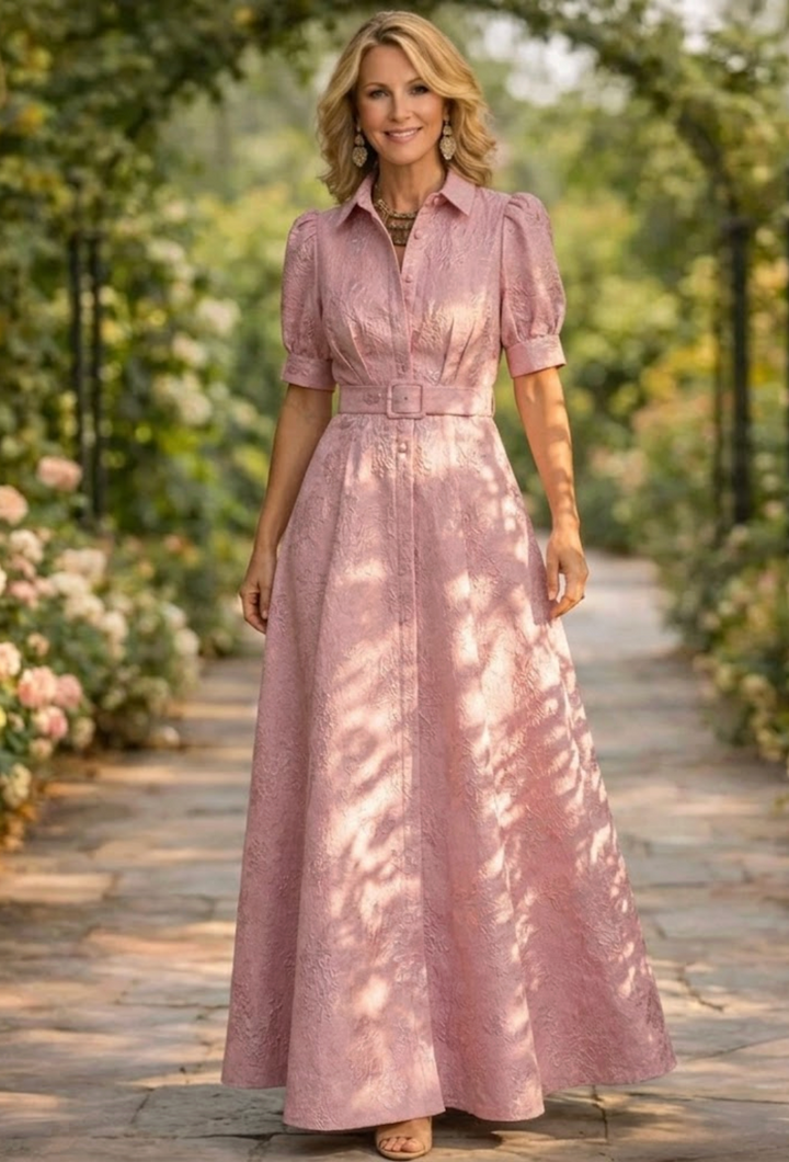 Rose | Belted Maxi Dress