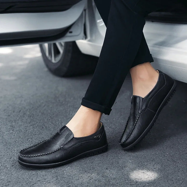 Giovanni | Italian Leather Lug Sole Loafers