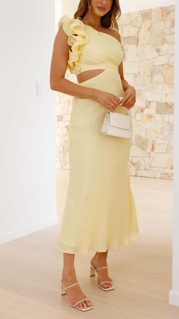 SEREN | LIMONCELLA CUTOUT DRESS
