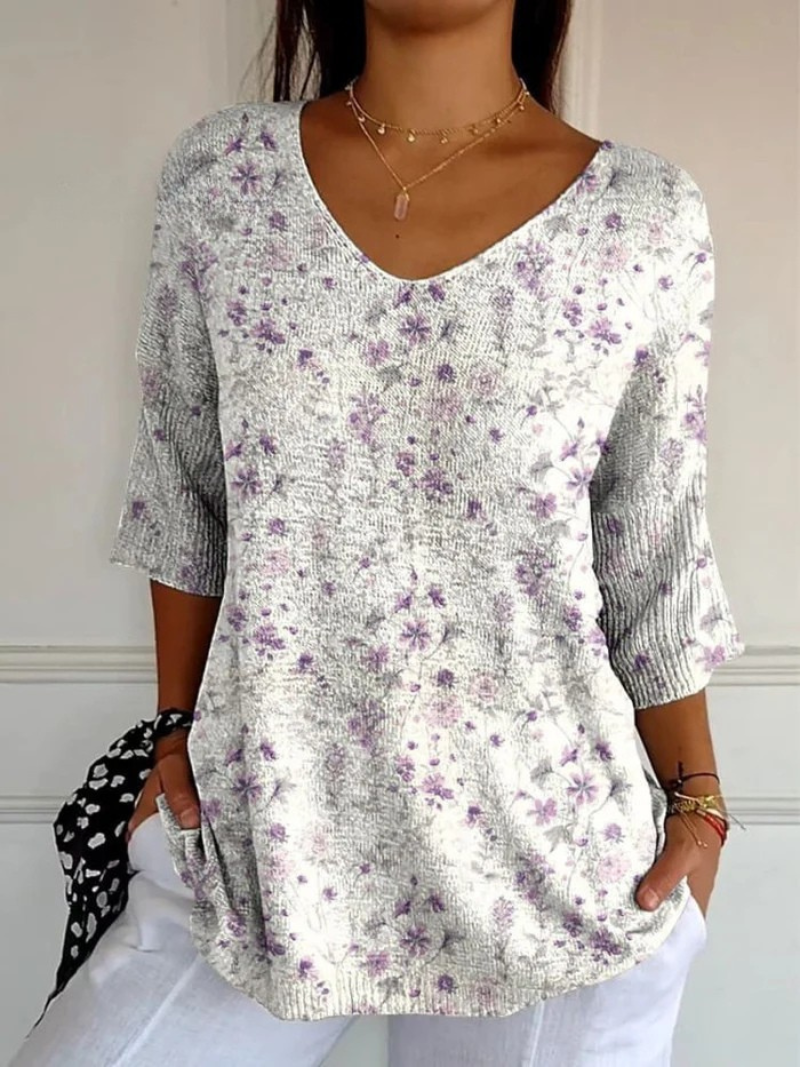 Women's Vintage Floral Art Casual