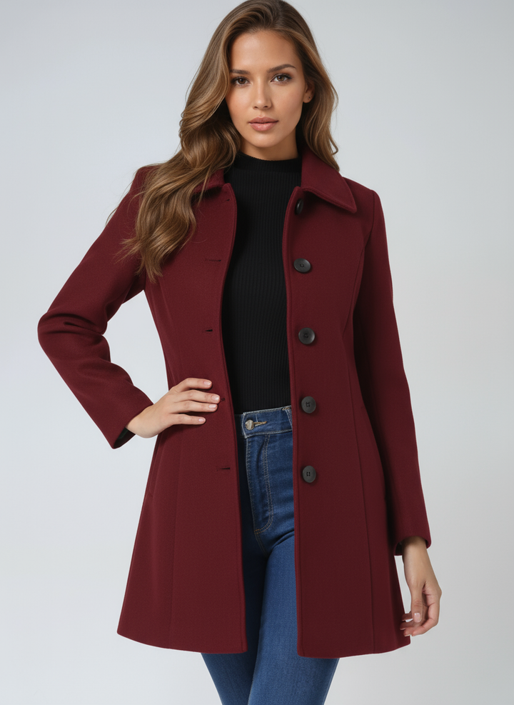 Karina™ | Enkelrijige wintertrenchcoat voor dames