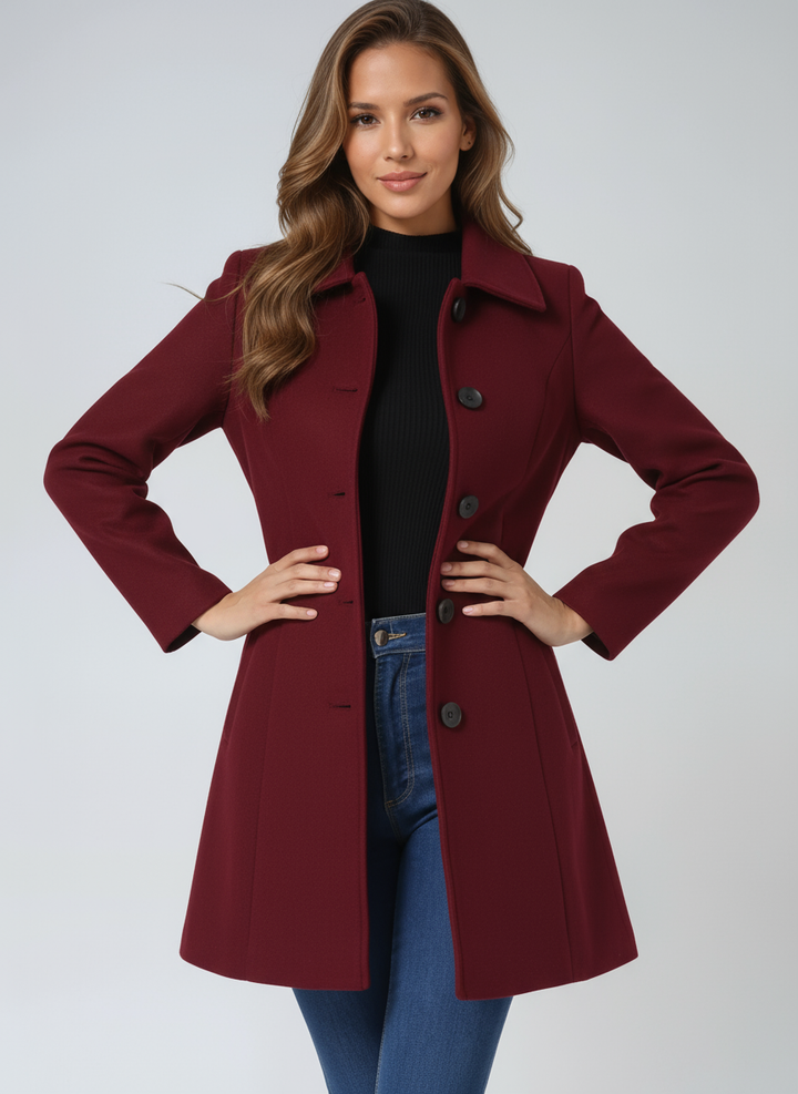 Karina™ | Enkelrijige wintertrenchcoat voor dames