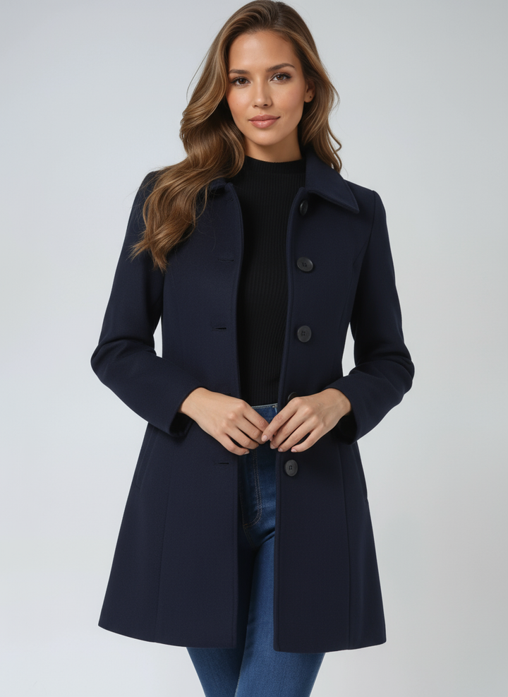 Karina™ | Enkelrijige wintertrenchcoat voor dames