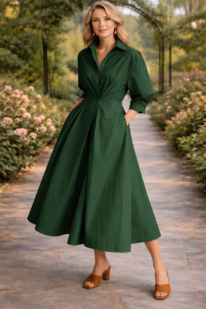 Melissa | Wrap-Front Flowing Maxi Dress